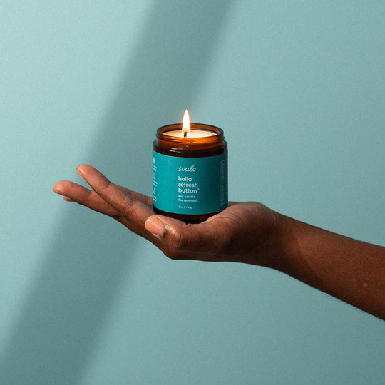 Hello Refresh Button Soy Candle